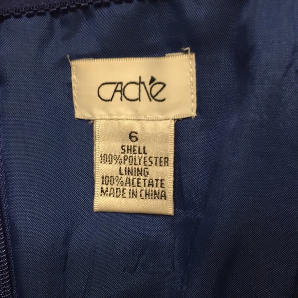 Cache strapless royal blue dress - Picture 4 of 4